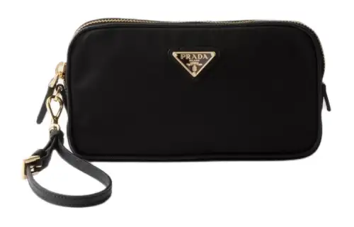 PRADA Re Edition Recycled Nylon Clutch Women's Black