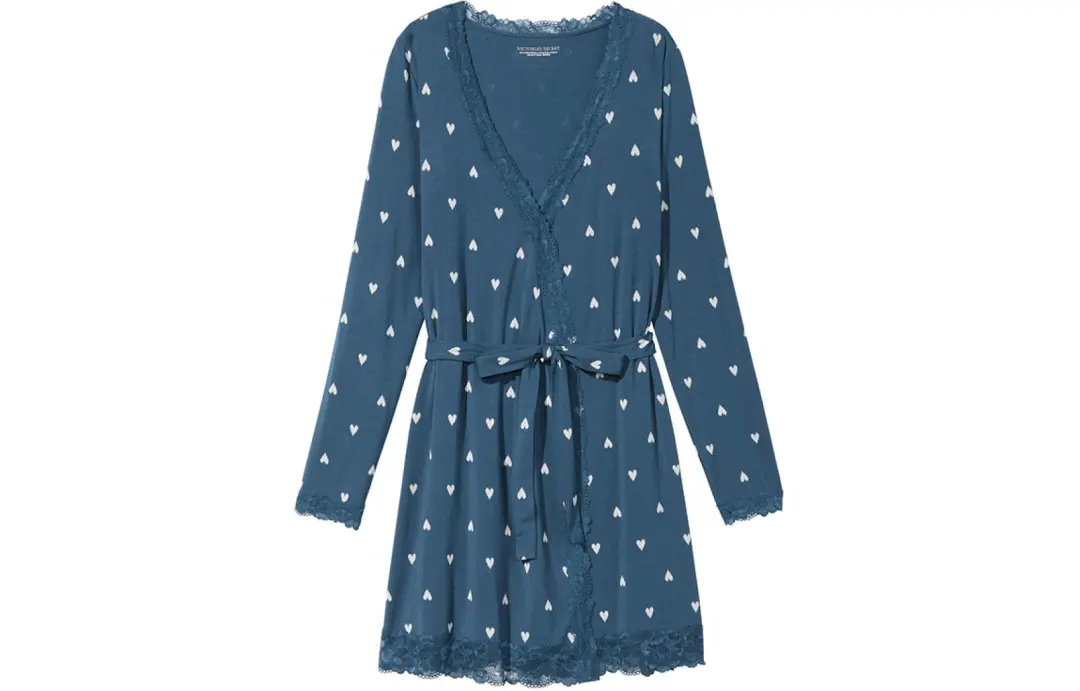 Victoria's Secret Sleep Robe Women's Green Heart