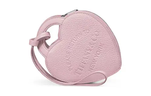 TIFFANY & CO. Return To Tiffany Collection Leather Coin Purse Women's Crystal Pink