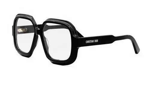 DIOR Acetate Irregular Shape Eyeglass Frames Women's Black