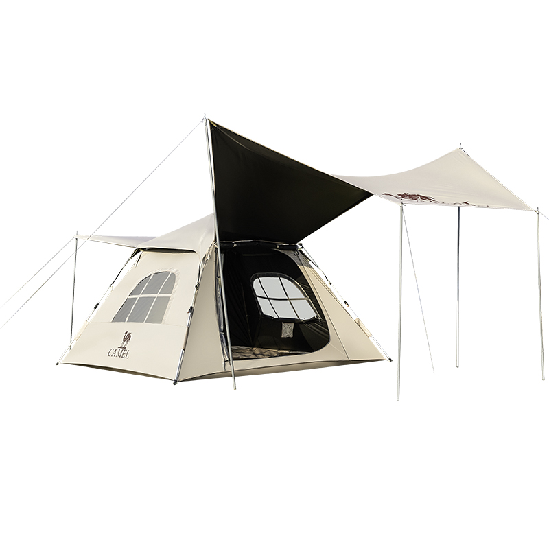 CAMEL Camping Tent Manual Setup One Bedroom And One Living Room Outdoor Automatic Tent