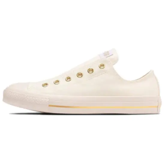 Converse All Star Canvas Shoes Unisex Low-Top White Yellow
