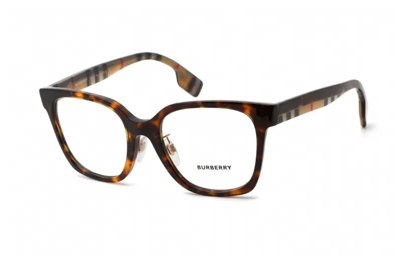 Burberry Plate Frame Square Eyeglass Frames Unisex