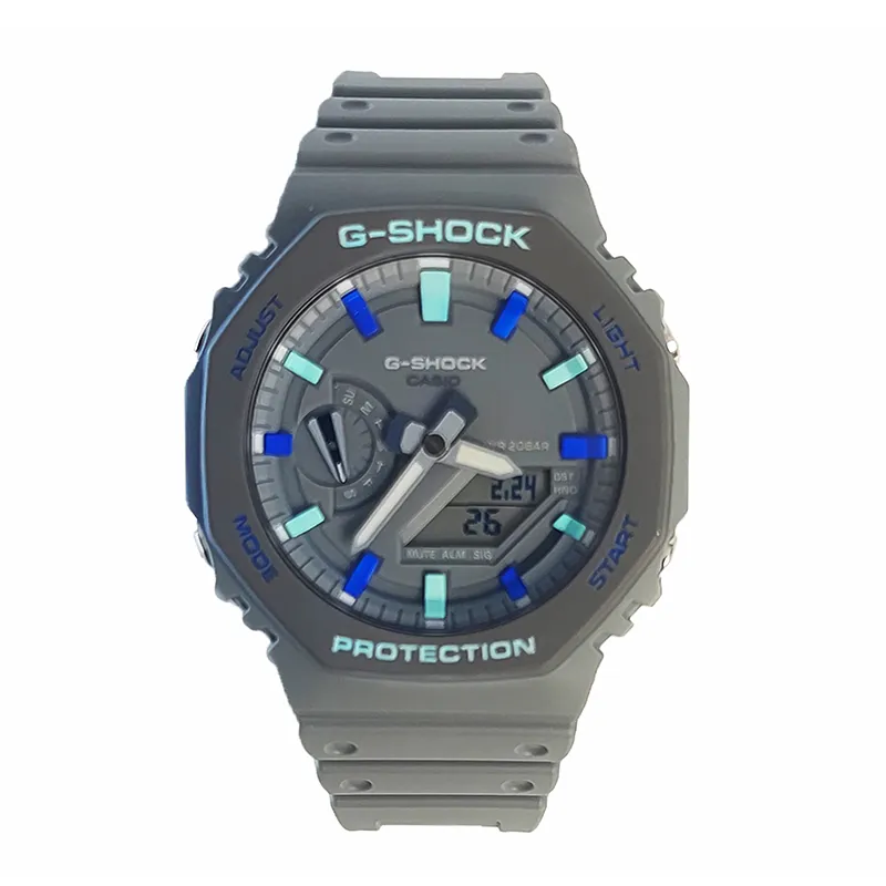 CASIO Men Liquid Crystal/Analog Dual Display Series Gray Watch