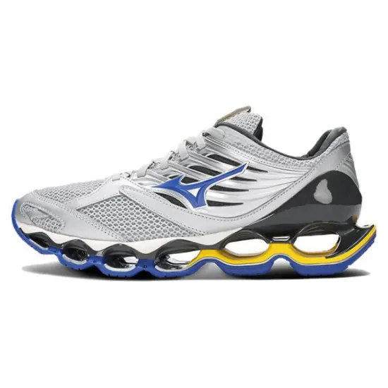Mizuno Cushioning Anti Slip Wear Resistant Breathable Support Balance Low Top Casual Running Shoes Unisex Gray Blue