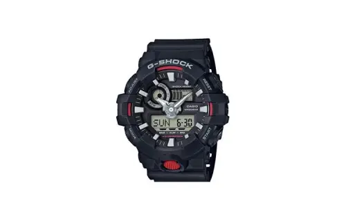 CASIO Men Liquid Crystal/Analog Dual Display Series 53.4mm Black Watch GA-700-1APRU