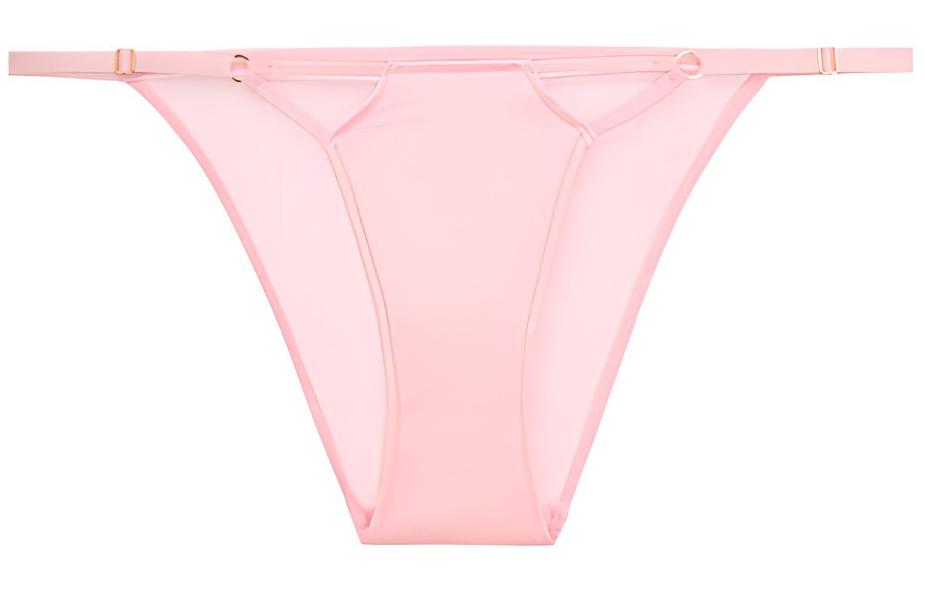 Victoria's Secret Victoria's Secret Elastic Strap Comfortable Solid Color Thong Women's 1 Pack Pink