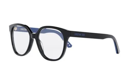 DIOR Acetate Irregular Shape Eyeglass Frames Women's Black