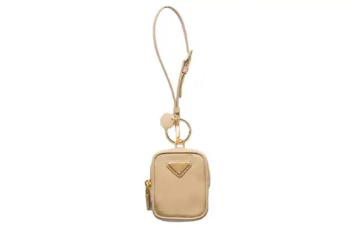 PRADA Re Edition Recycled Nylon Clutch Mini Women's Camel