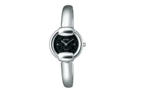 GUCCI Wrist Watches Quartz Movement Stainless Steel Strap 27mm Black Dial Unisex 30m Water Resistant