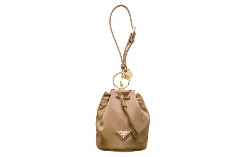 PRADA Re Edition Recycled Nylon Clutch Mini Women's Camel