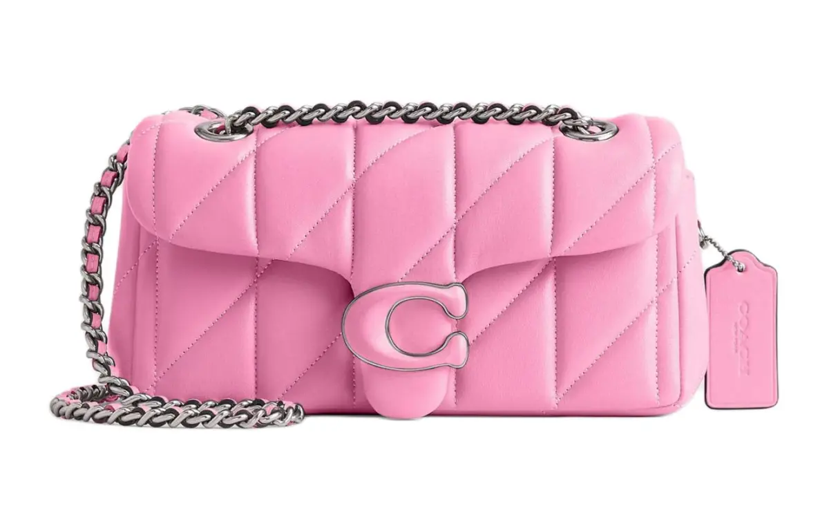 COACH Tabby Sheepskin Bacchus Bag, Crossbody Bag, Shoulder Bag Small Women's Bright Pink