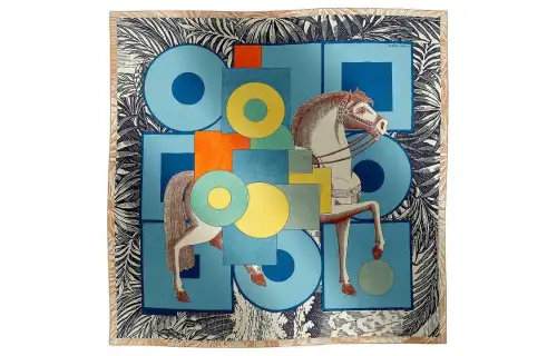 HERMES Knit Scarves Women's Blue
