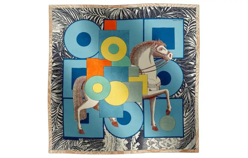 HERMES Knit Scarves Women's Blue