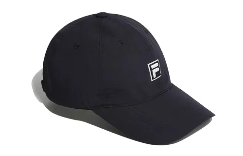 FILA Polyester Baseball Caps Unisex Marine Blue