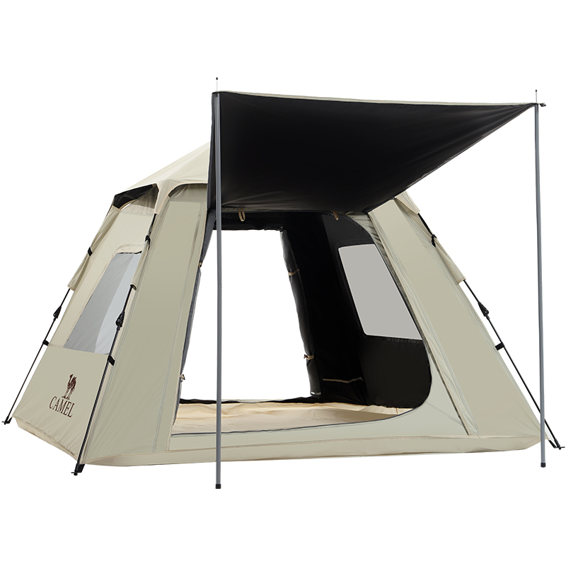CAMEL Camping Tent Press and Pop Up One Bedroom And One Living Room Automatic Tent