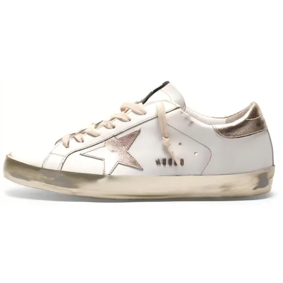 Golden Goose Super-Star Classic 'White/Gold' Sneakers