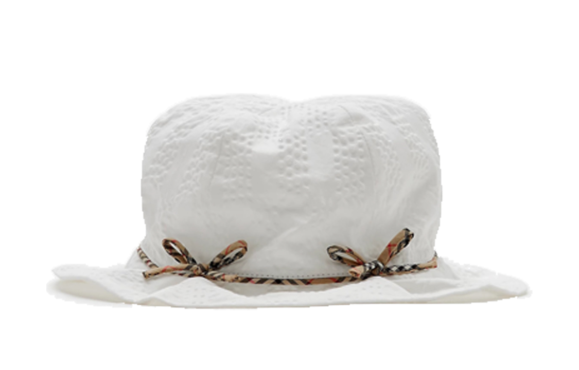 Burberry Cotton Bucket Hats Kids' White