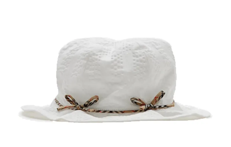 Burberry Cotton Bucket Hats Kids' White