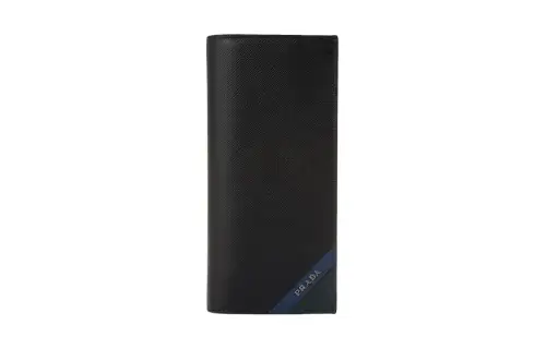 PRADA Saffiano Leather Wallet Men's Black