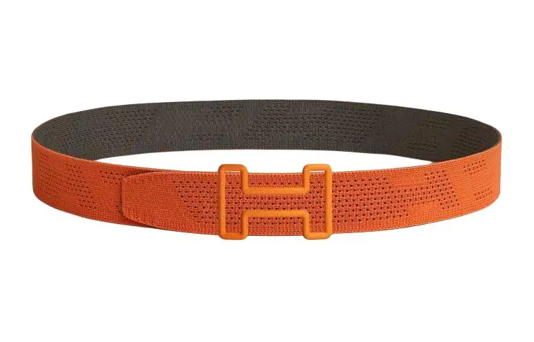 HERMES Stainless Steel, Rubber, Nylon Belts Men's Width 3.8cm