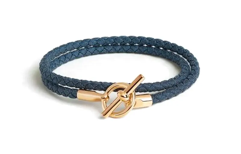 HERMES Glenan H Bracelets Women's Blue
