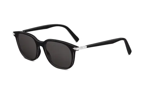 DIOR Acetate Irregular Shape Sunglasses Unisex Black
