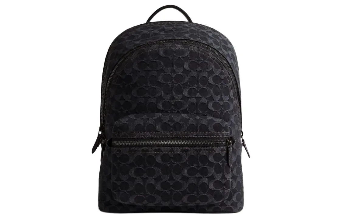 COACH Charter Denim Backpack Large Men's Black