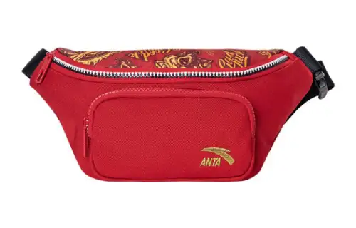 Anta Life Collection Fabric Shoulder Bag, Crossbody Bag, Fanny Pack, Sling Bag Unisex Red