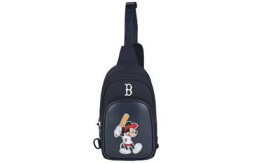 MLB Disney Mickey Mouse Polyester Shoulder Bag Unisex Army Blue