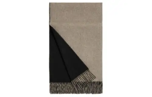 HERMES Knit Scarves Unisex Umber
