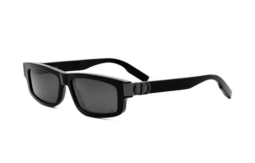 DIOR Irregular Shape Sunglasses Unisex Black