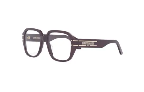 DIOR Square Eyeglass Frames Unisex Violet