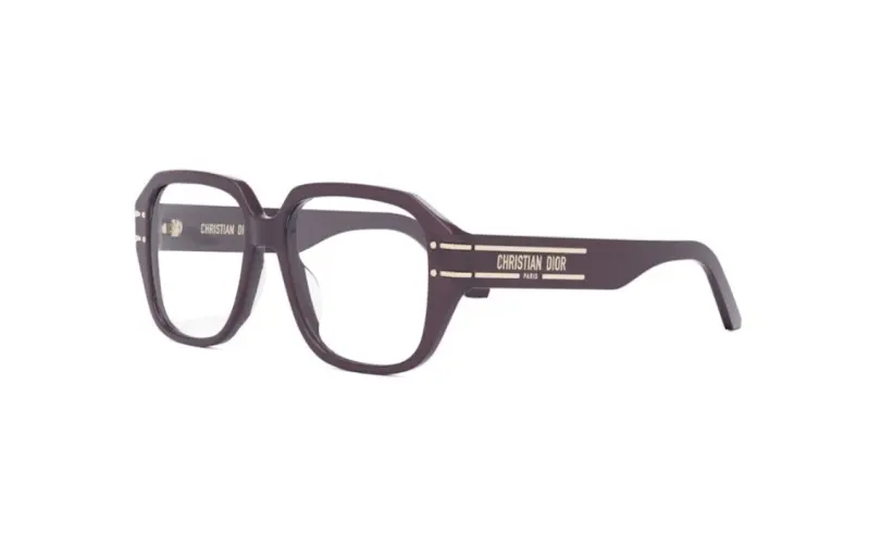 DIOR Square Eyeglass Frames Unisex Violet