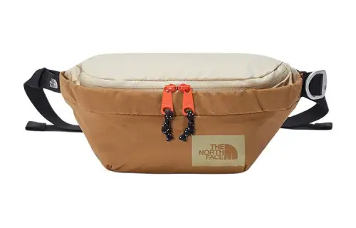 THE NORTH FACE 2.3L Fanny Pack Outdoor Bag Abrasion Resistant Material Brown Unisex