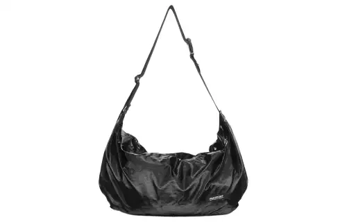 FILA Nylon Blend With Polyurethane Crossbody Bags Large Unisex Black
