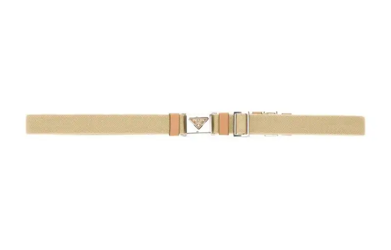 PRADA Triangle Logo Belt
