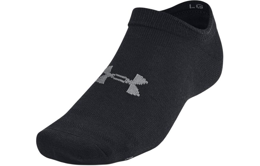 Under Armour Essential No Show Socks Unisex 6 Pack Black