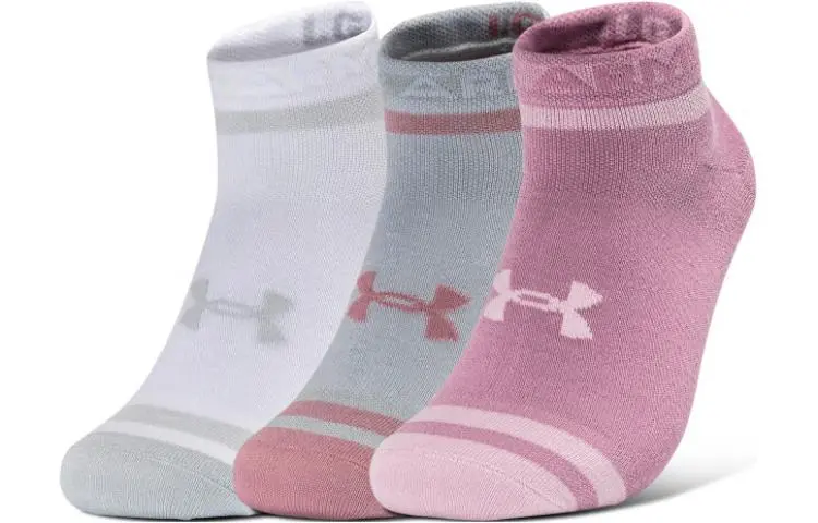 Under Armour Essential Ankle Socks Unisex 3 Pack Serums Powder
