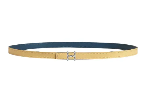 HERMES H Torsade Leather Belts Women's Width 1.3cm