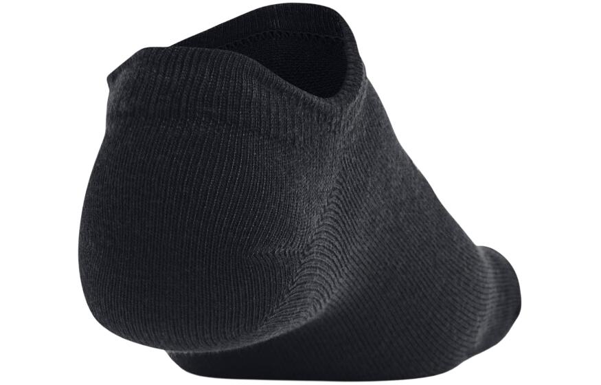Under Armour Essential No Show Socks Unisex 6 Pack Black