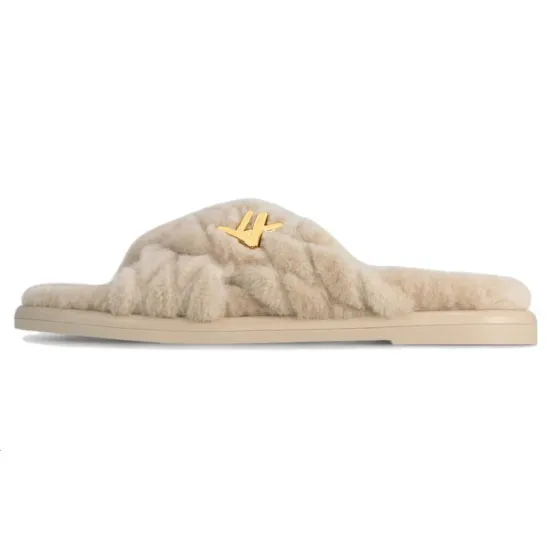LOUIS VUITTON Bliss Slide Slippers Women's Beige
