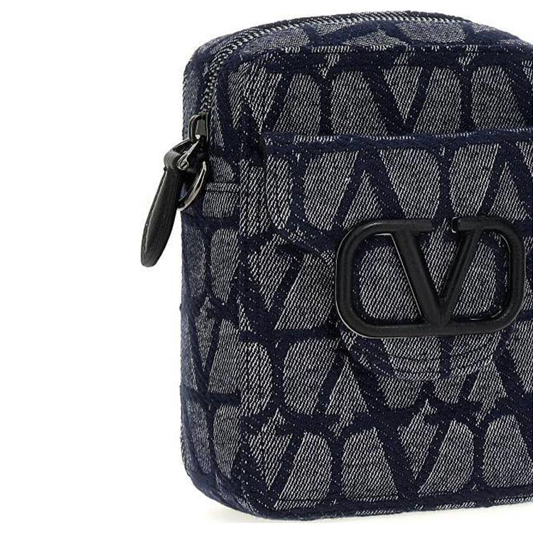Мужская сумка Valentino (синяя) — фото 4