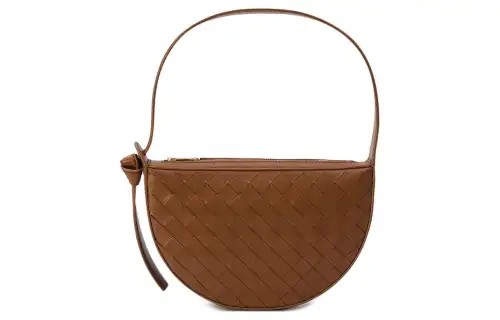Bottega Veneta Lambskin Handbag, Shoulder Bag Women's Tan