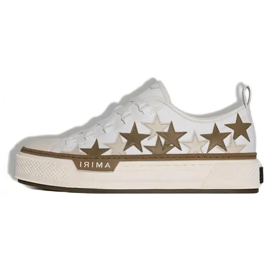 AMIRI Women's Stars Court Low 'White Brown'
