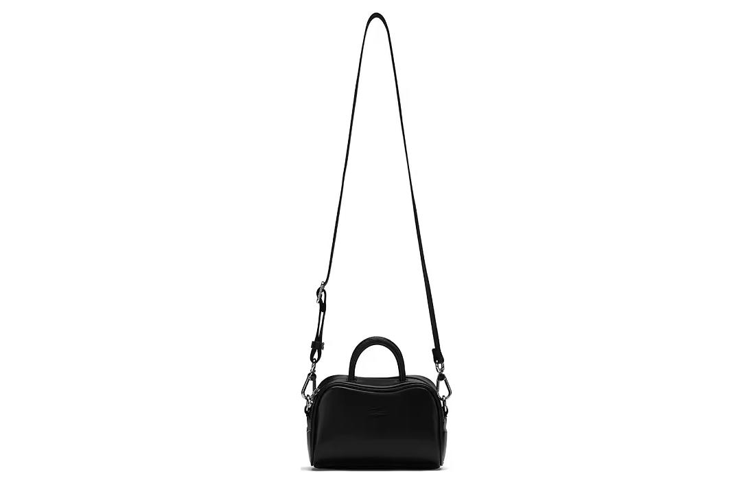 LACOSTE Pu One Shoulder Handbag, Crossbody Bag Small Women's Black