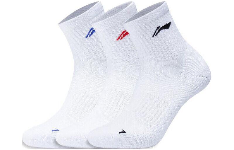 Li Ning Badminton Collection Badminton Socks Unisex 3 Pack