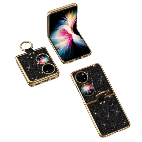 Baohuguang TPU material, high appearance, new fashion texture, starlight glitter, all-inclusive anti-fall protection, mobile phone case, suitable for Huawei P50 pocket/pockets, minimalist style trend