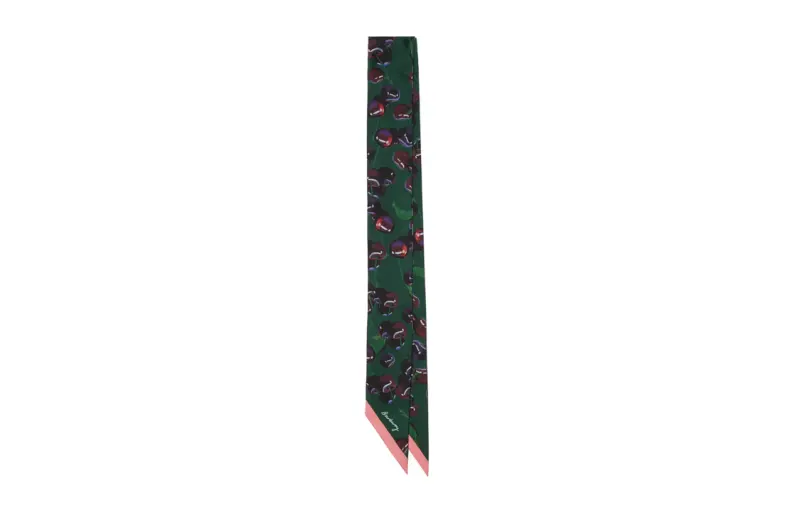Burberry Silk Scarves Women's Green