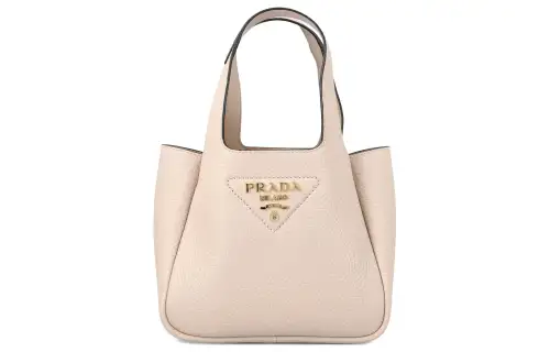 PRADA Calfskin Basket Bag Tote Bag, Shopping Bag, Handbag Mini Women's Pink
